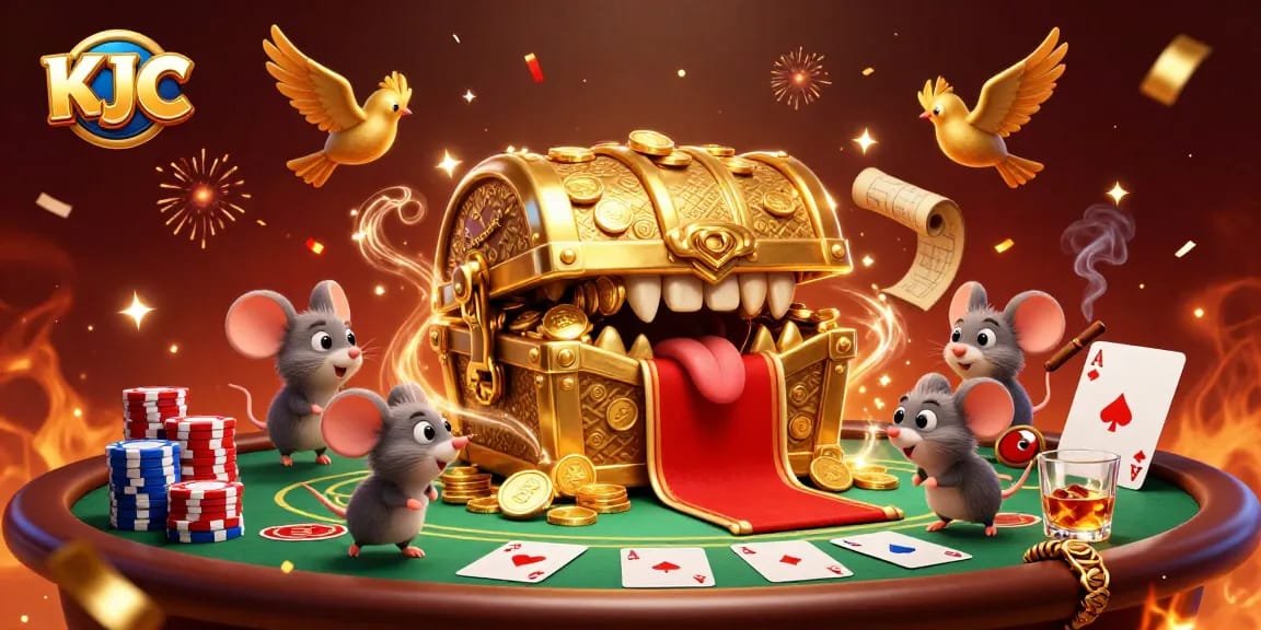 KJC invites you to experience thrilling poker dynamics amidst treasure and excitement.
