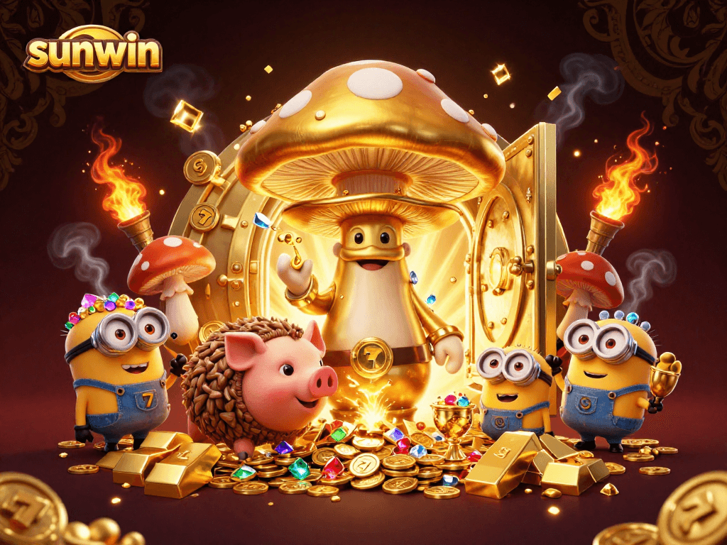 Experience sunwin's magical treasures with captivating slot reels and shimmering gems bursting forth.