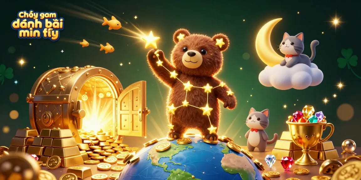 Play Chơi game đánh bài miễn phí with stunning graphics and engaging characters in a vibrant casino scene.