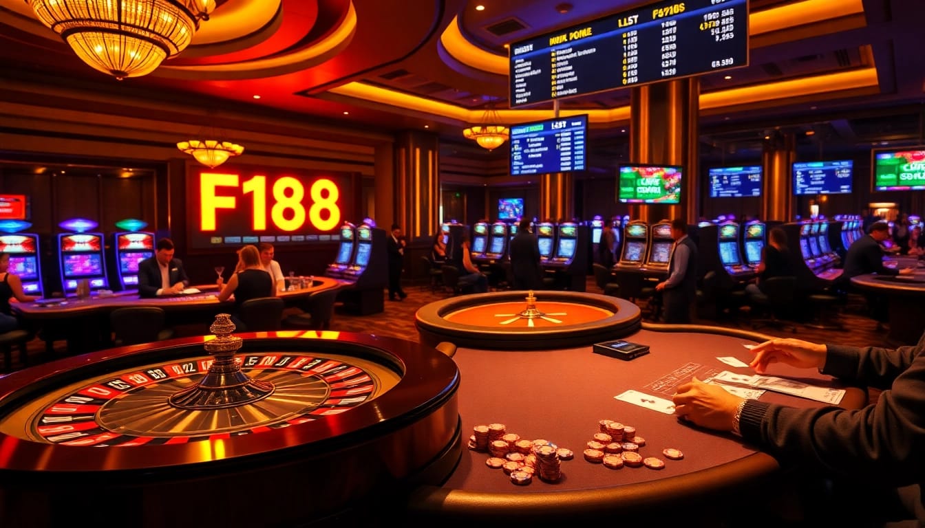 Experience thrilling gameplay at F168 casino with energetic roulette and poker action.