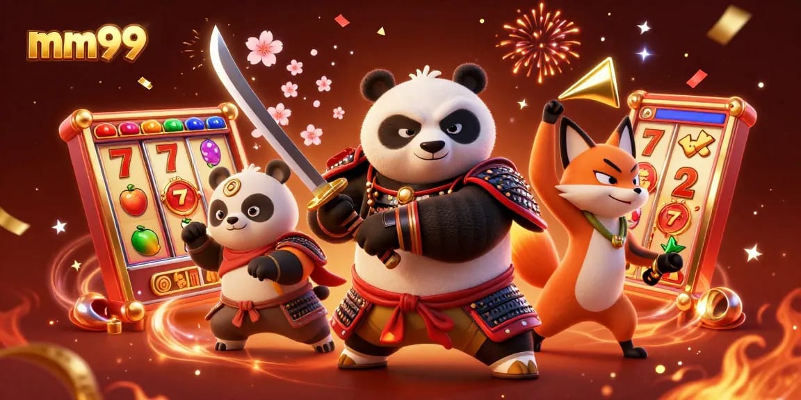 Spin to win big with mm99's thrilling slots featuring samurai and fox characters.