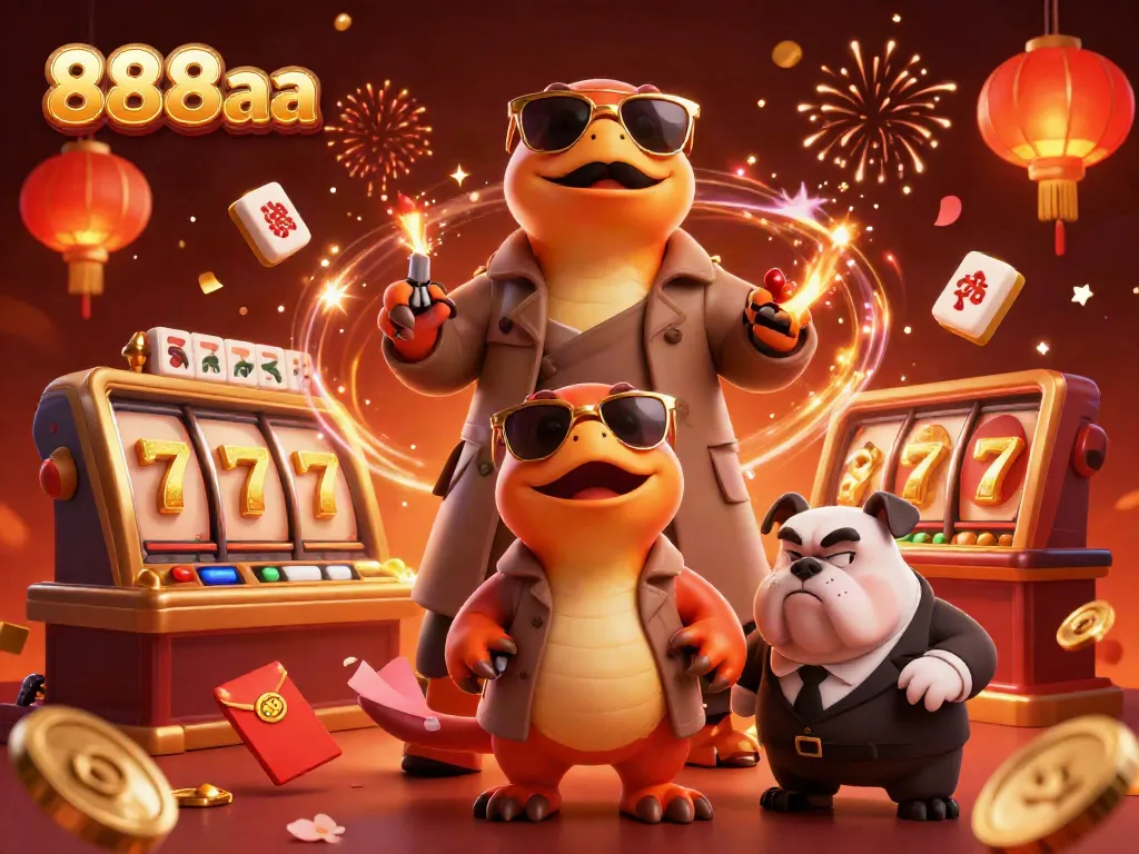 Win big at 888aa with this lively 3D cartoon scene of raptors entering a VIP casino