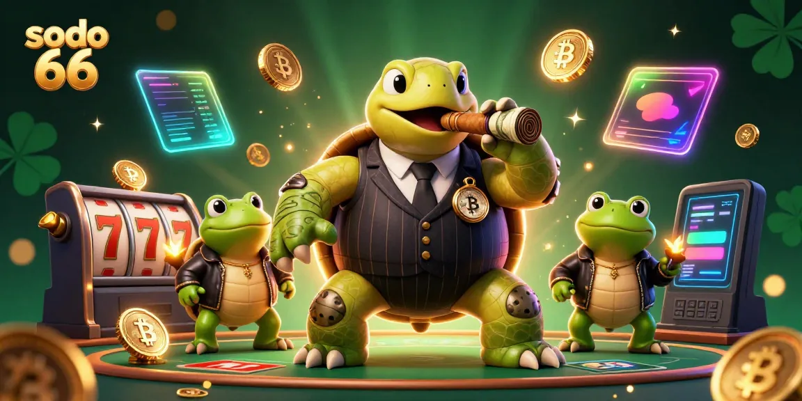 Experience the excitement of online gaming with sodo 66 as cartoon characters and vibrant casino elements come to life.
