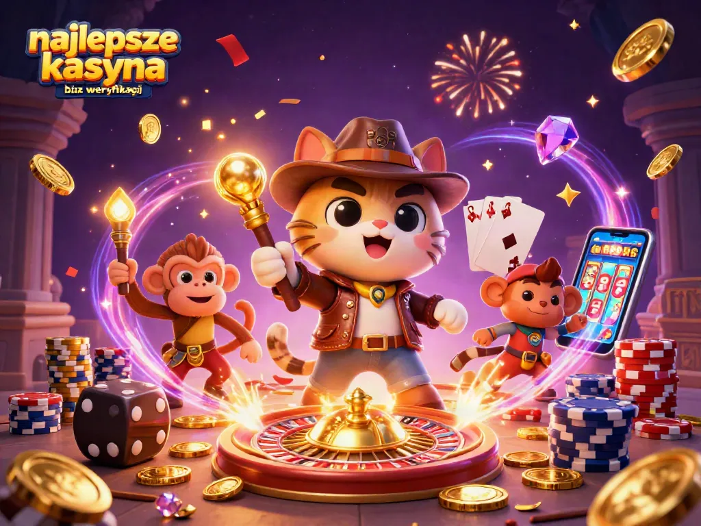 Experience the excitement of najlepsze kasyna bez weryfikacji with golden coins and thrilling game elements.