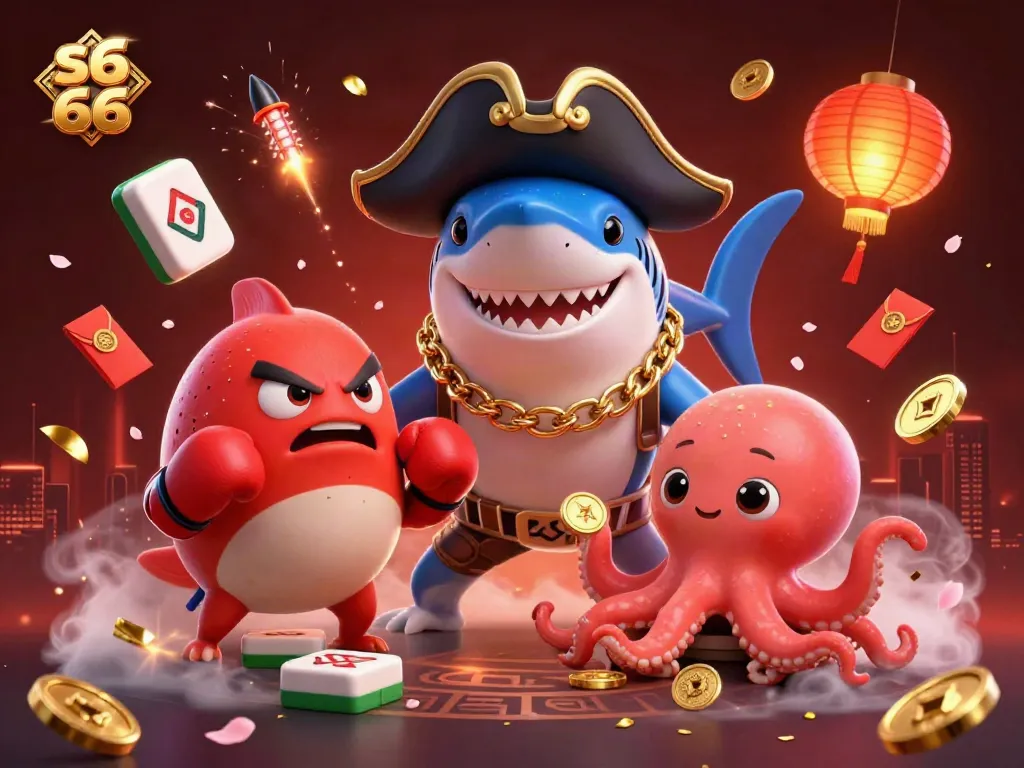 Engage with the vibrant world of s6 66 featuring a shark and friends among the casino’s treasures.
