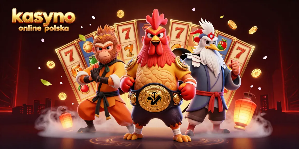 Engage in kasyno online polska action with dynamic slot reels and vibrant characters in this immersive casino scene.