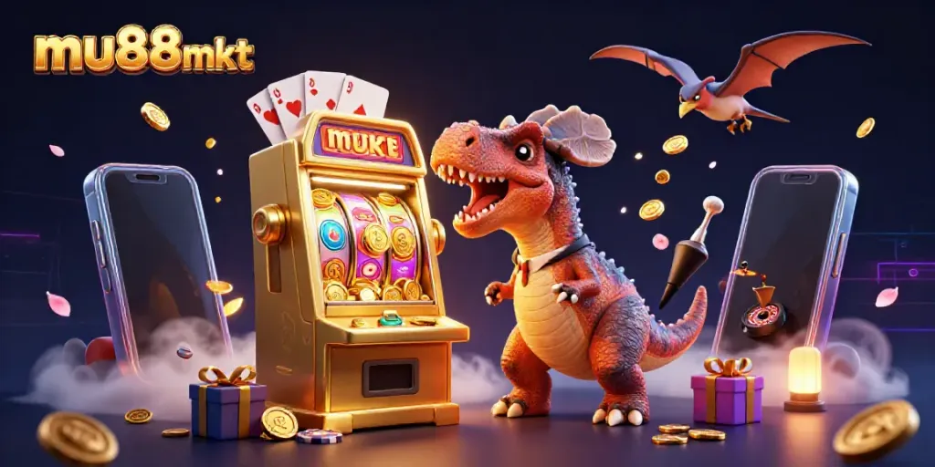 Catch a jackpot of coins with mu88mkt's thrilling dinosaur-themed casino adventure.