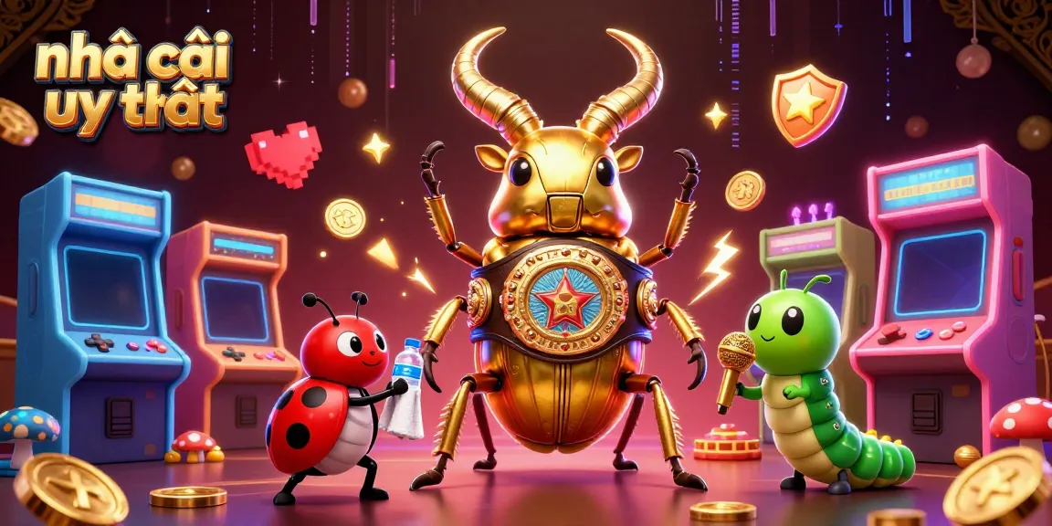 Engaging scene illustrating nhà cái uy tín with animated casino-themed characters and gaming elements.