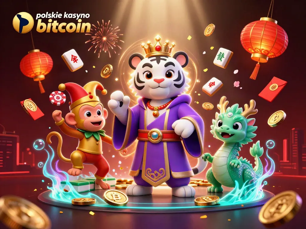 Experience exciting games at polskie kasyno bitcoin with playful characters and vibrant casino elements.