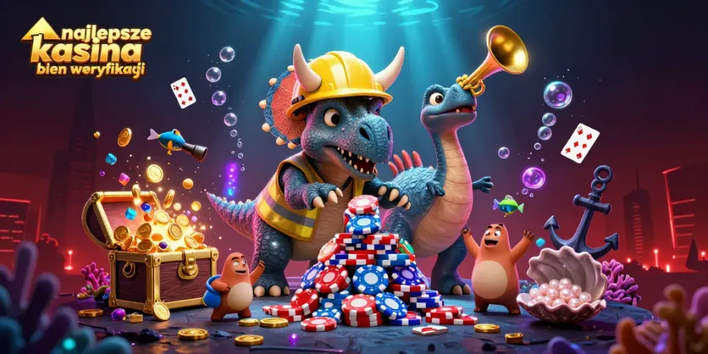 Experience the excitement of najlepsze kasyna bez weryfikacji with vibrant 3D cartoon characters celebrating casino wins.