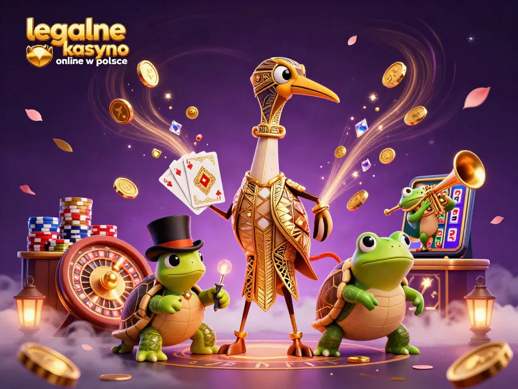 Play and win at legalne kasyno online w polsce with vibrant 3D casino characters and game elements.