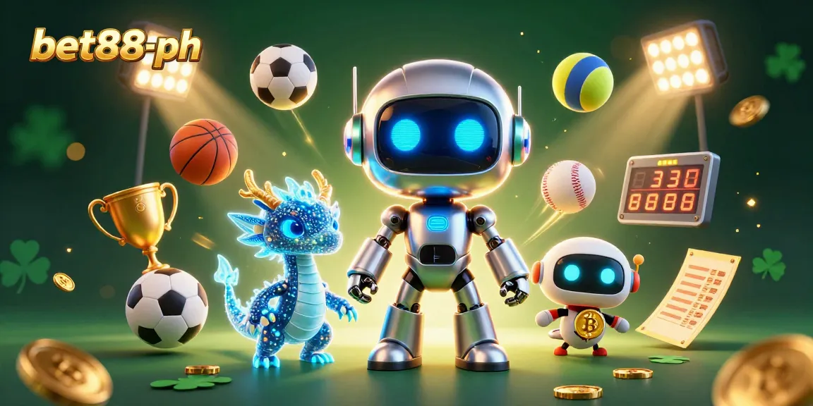 Experience thrilling gaming at bet88-ph with colorful sports elements and a dynamic cyberpunk atmosphere.