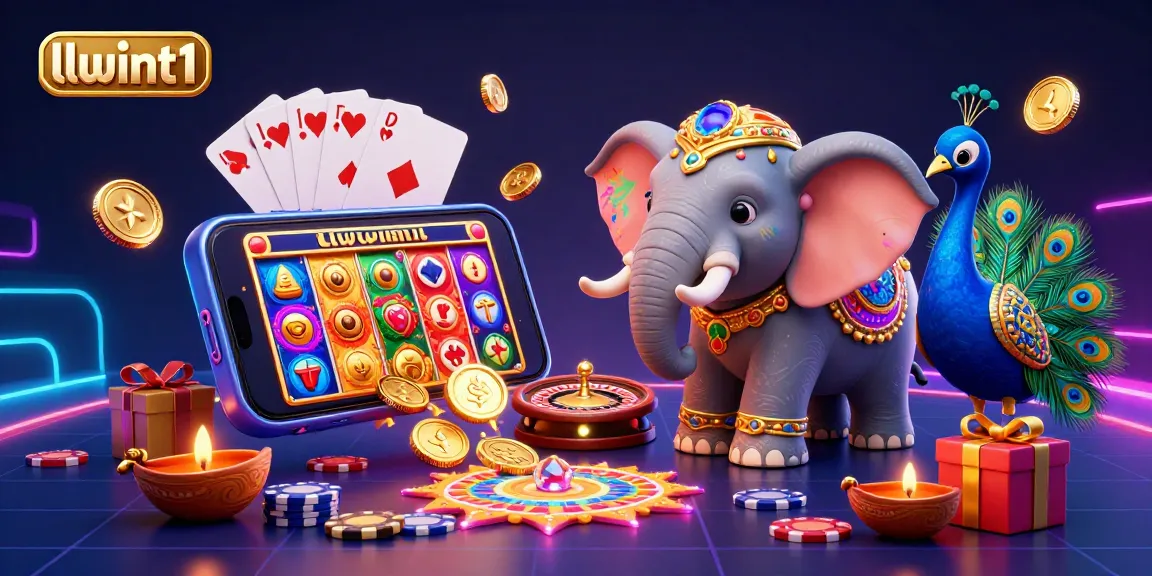 Engage in thrilling gameplay with llwint1's vibrant 3D casino scene featuring dynamic slot games.