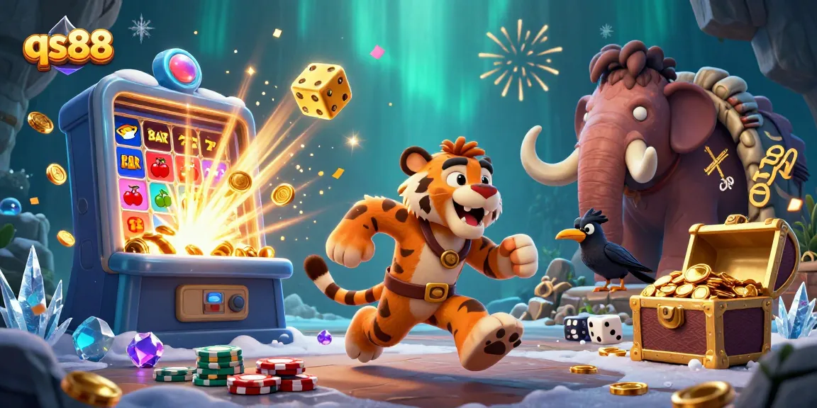 Experience excitement at qs88 with a prehistoric casino bursting with action and vibrant game elements.