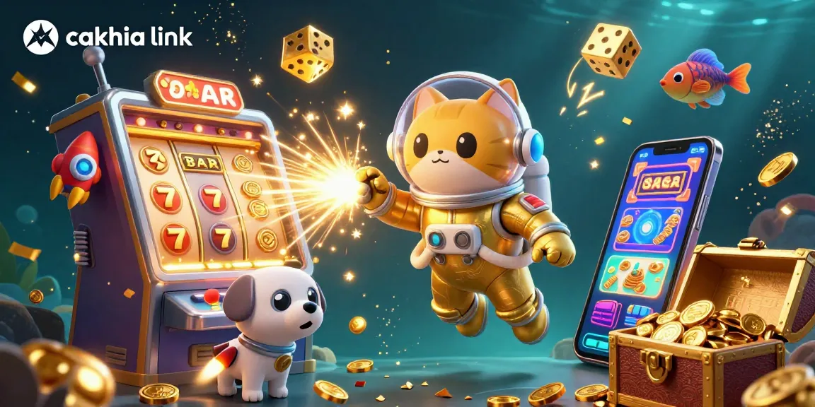 Cakhia link offers an exciting gaming experience with vivid slots and dynamic characters in space.