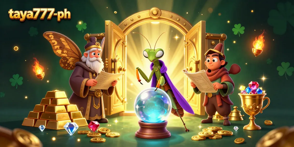Engage in thrilling casino adventures at taya777-ph with vibrant characters amid sparkling treasures.