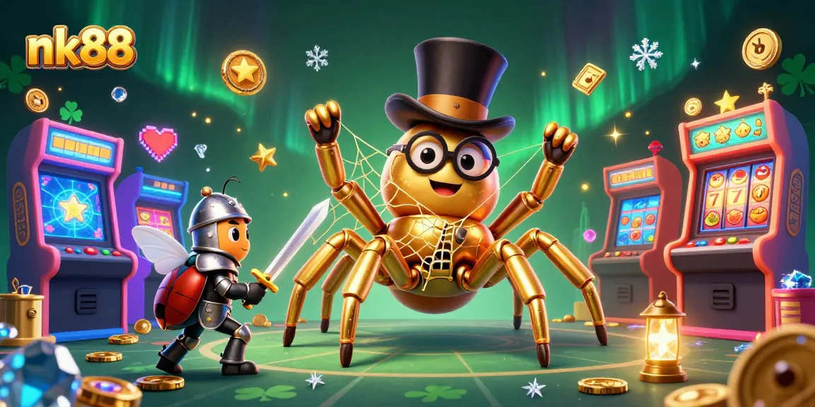Spin and win big at nk88 with cartoon characters and a vibrant casino scene.