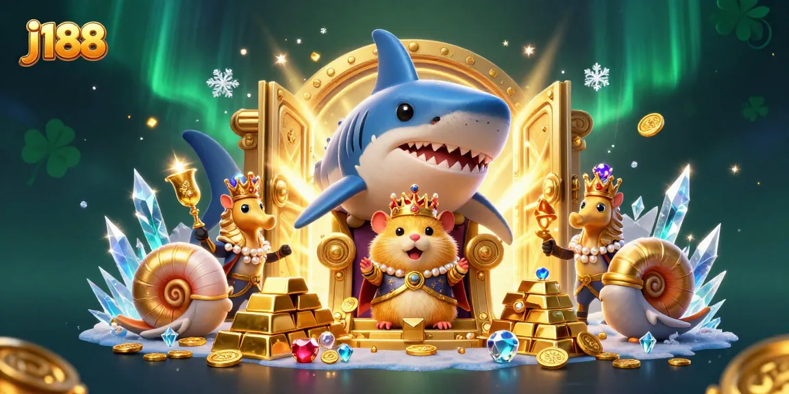 Experience thrilling wins at j188 with vibrant treasures and a regal hamster king!