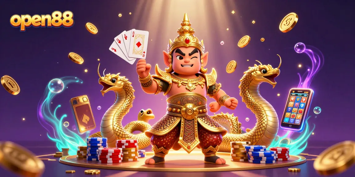 Engage with open88's thrilling casino adventure featuring vibrant characters and dynamic game elements.